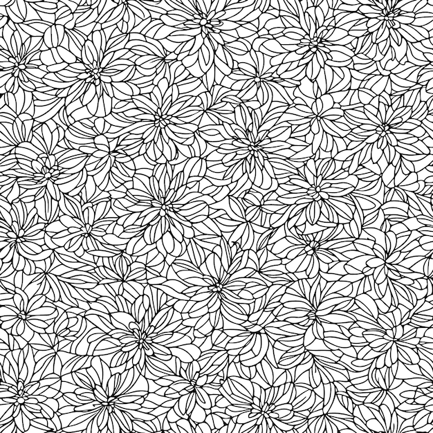 Blommigt sömlöst mönster Diagonala blomlinjer mönsterbakgrund Linjemönster Vektorillustration