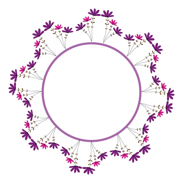Blomstercirkelramme