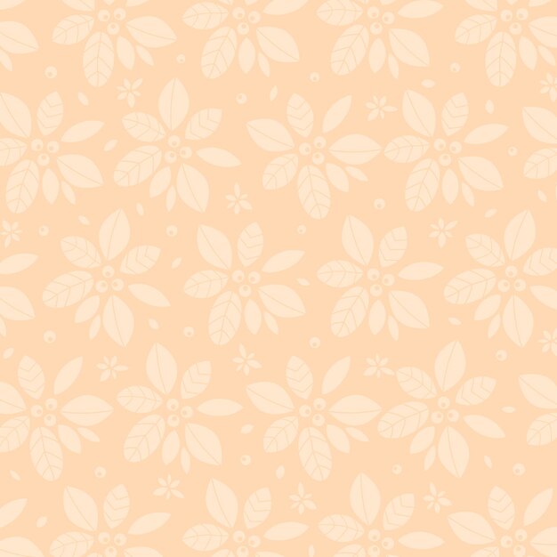 Blomstermønster i orange toner