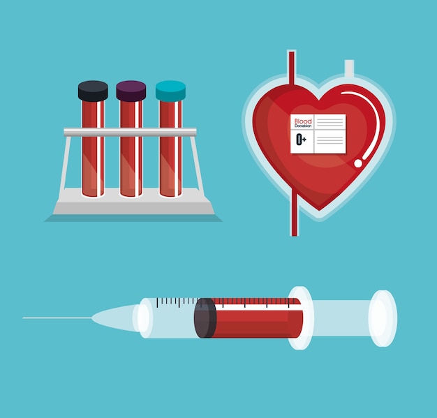 blood donation medical icon 