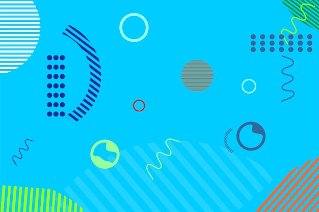 Blue abstract background with geometric style