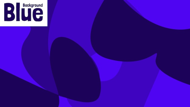 Blue abstract hand drawn background with abstract element and dynamic shape