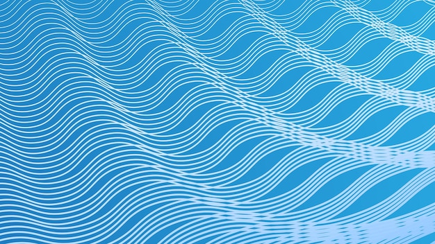 blue abstract with seamless zig zag line pattern background