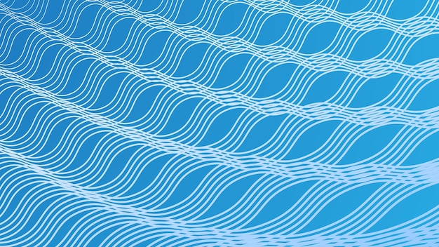 blue abstract with seamless zig zag line pattern background