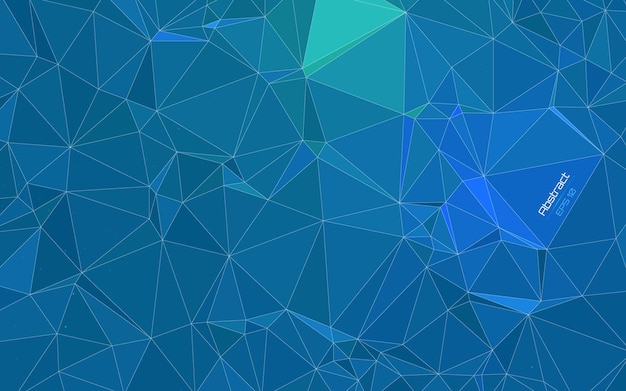 blue and green geometric background with a triangle pattern