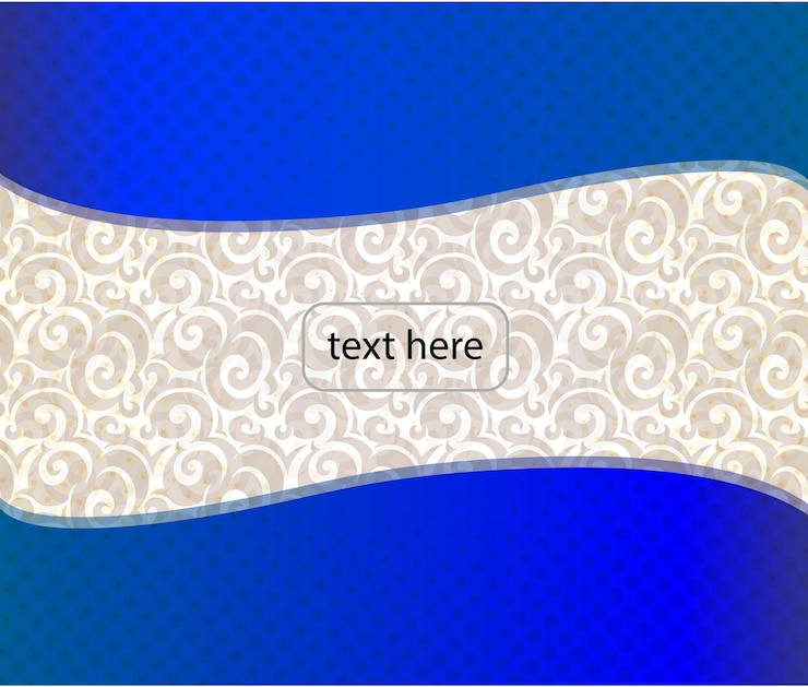 Vektör blue and white floral design background