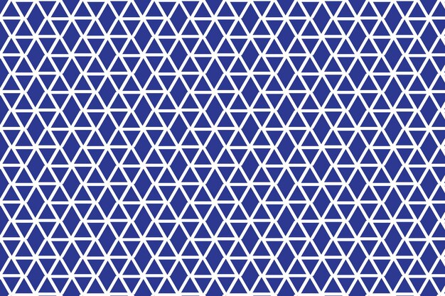 blue and white geometric triangle grid