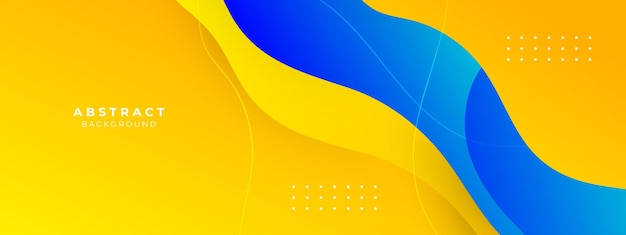 Blue and yellow geometric shapes abstract background geometry shine and layer element vector for presentation design Suit for business corporate institution party festive seminar and talks