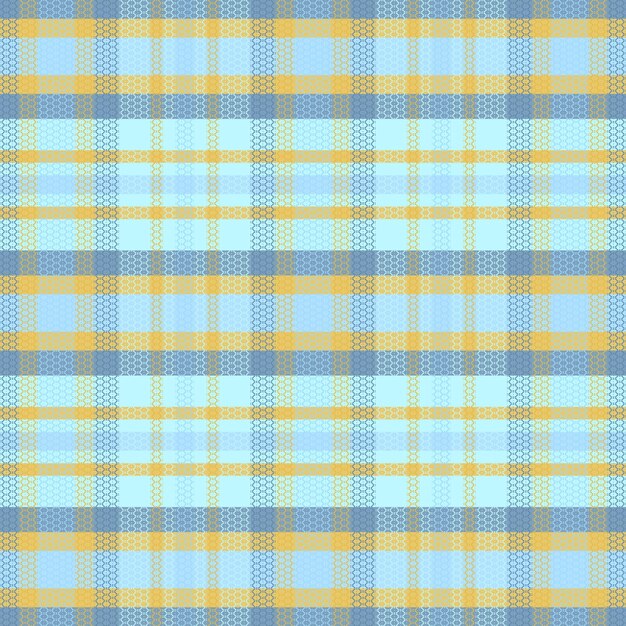 Blue and Yellow Plaid Pattern