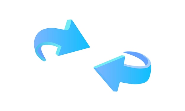blue arrow icon