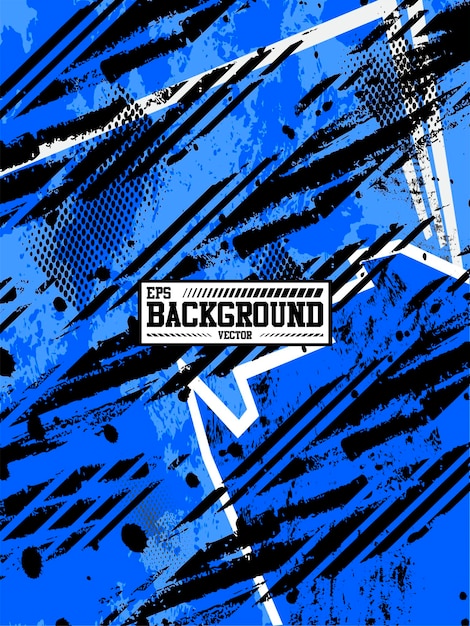 blue background black lines white line