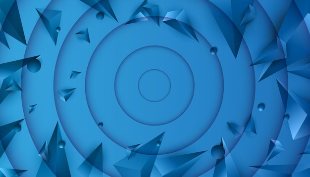 blue background dark blue abstract background geometry shine and layer element vector