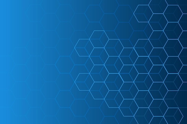 Blue background light hexagon Blue pastel medical and tech background with hexagon pattern and brigh
