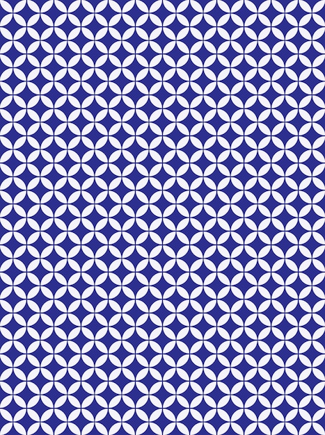 Blue background material of Japanese traditional pattern named Seven Treasures.