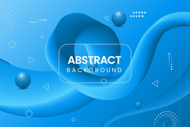 Blue background with a wave and the words abstract.