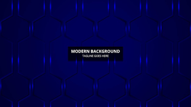 Blue background with a white text that says modern background