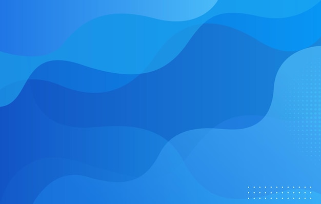 blue background with wave style design
