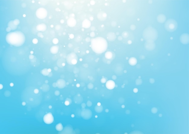 Blue bokeh abstract background Vector illustration