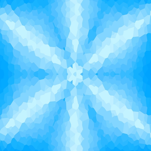 Blue Crystal Star Pattern