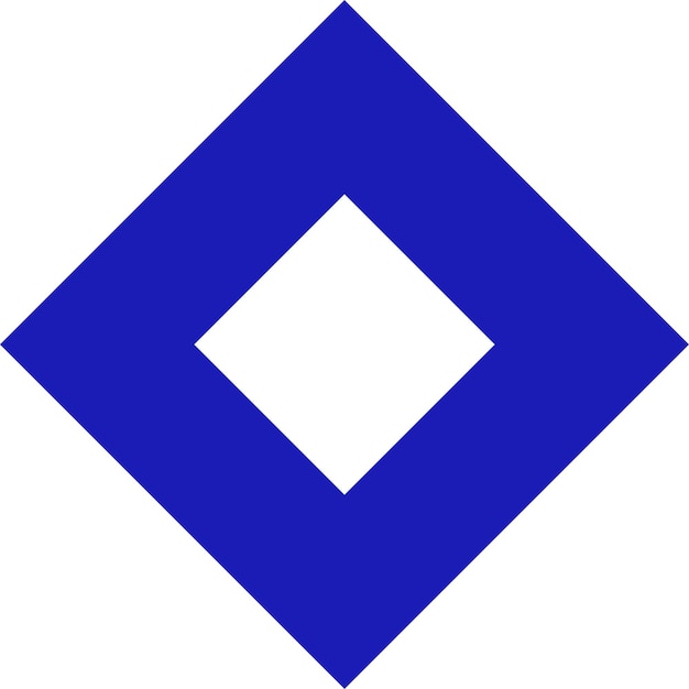 Blue Diamond Shape