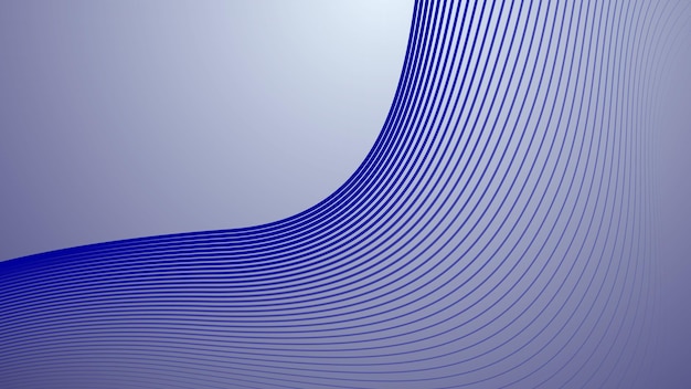 Blue dynamic curve line abstract background vector image