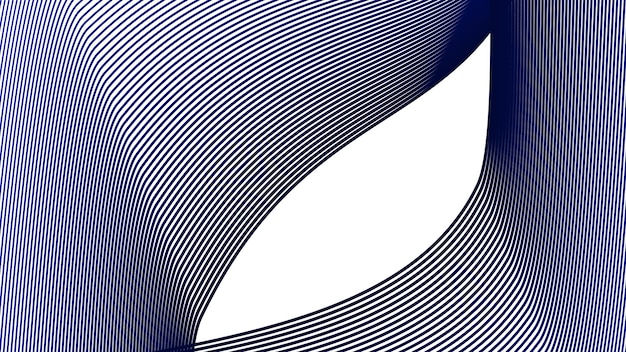 blue dynamic curve line abstract background vector image