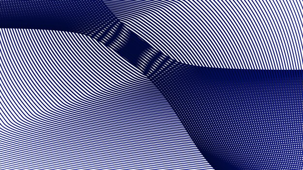 Blue dynamic curve line abstract background vector image