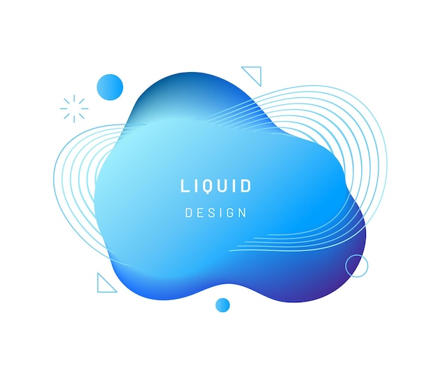 Blue dynamic light on fluid blotch