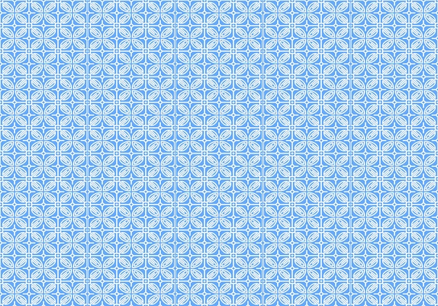 Blue floral pattern on a blue background