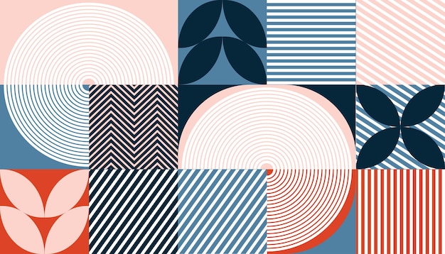 blue geometric pattern