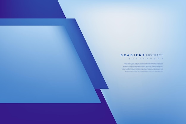 blue gradient abstract background banner with modern and geometric shapes