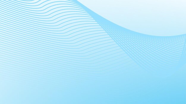 Blue gradient abstract background with curve line