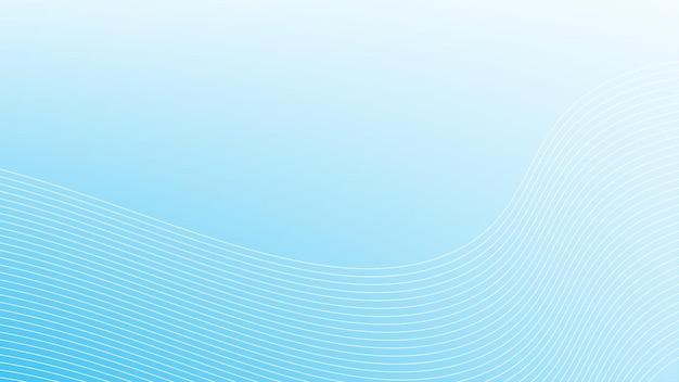 Blue gradient abstract background with curve line