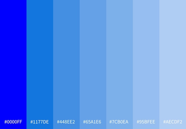 Blue Gradient Color Palette