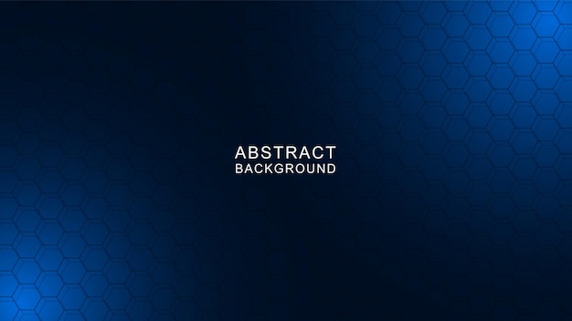 Blue gradient hexagon background