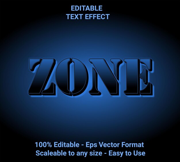 blue green text effect editable text effect