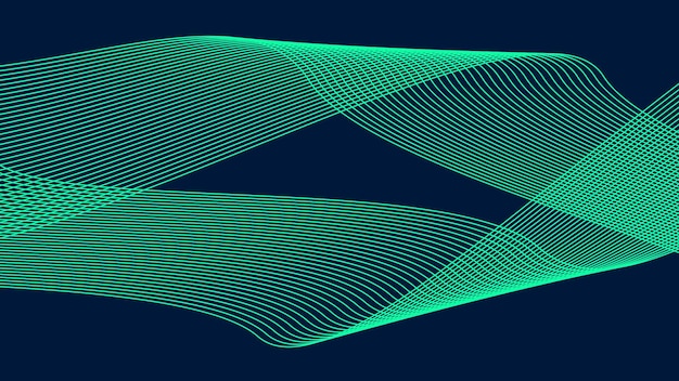 blue light curve lines abstract background vector image
