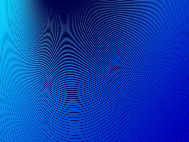 blue lines in 3d perspective vector abstract background dynamic linear minimal design wave lied pattern in dimensional and movement