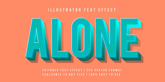 Blue Modern Vibrant  Text Font Effect