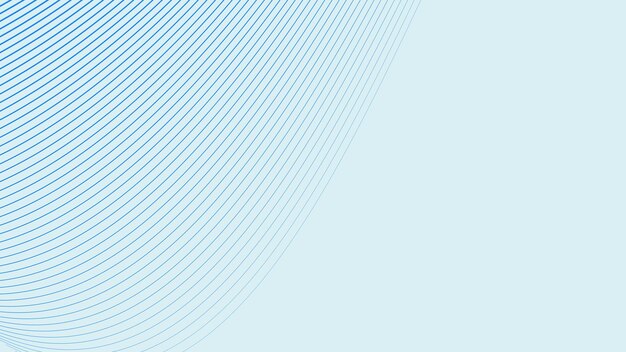 Blue oblique curved lines background vector image for backdrop or presentation