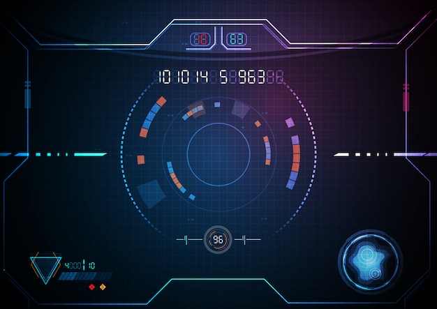Blue Pink Digital Data Game Technology