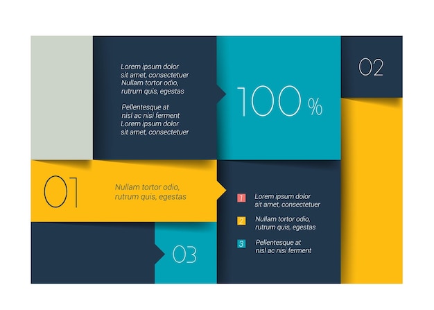 Blue schedule tab banner Minimalistic vector design infographic