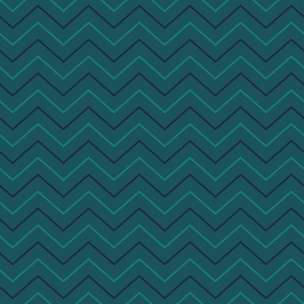 Blue seamless pattern with green and navy thin chevron