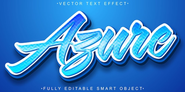 blue sky azure vector fully editable smart object text effect