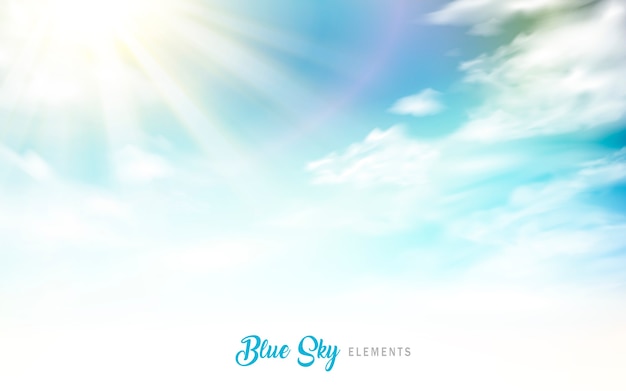 blue sky background illustration