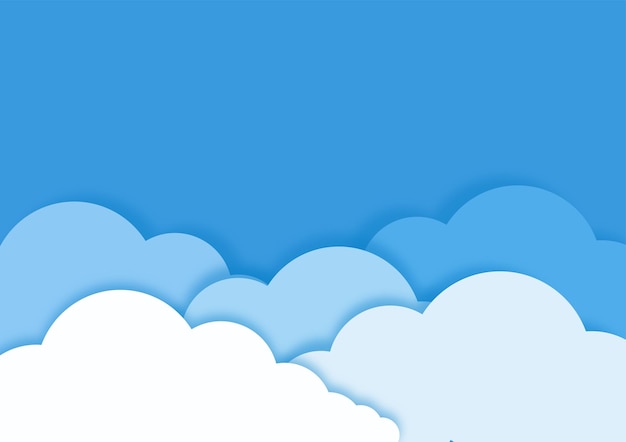 blue sky vector beckground template