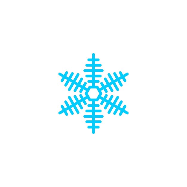 blue snowflake element set winter