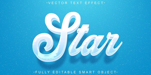 Blue Stars Vector Fully Editable Smart Object Text Effect