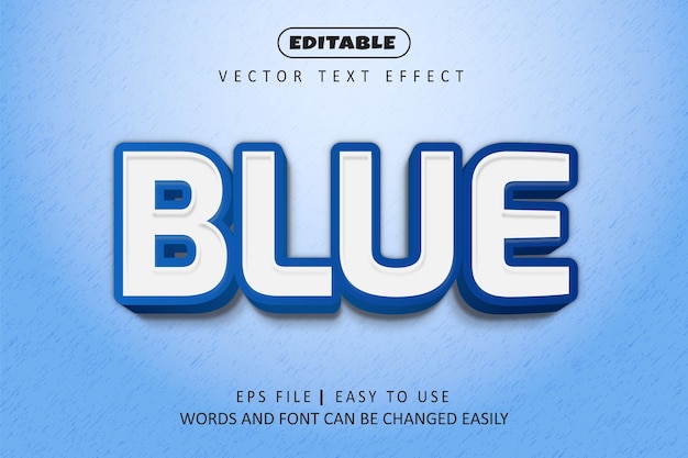 Blue text effect