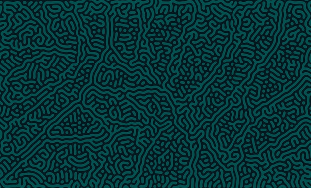Blue Turing reaction diffusion pattern with abstract motion